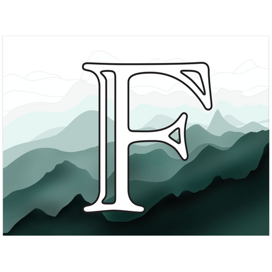 Finns Forest Artist Print Custom Initial