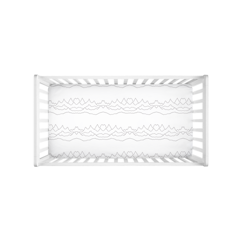 Mountain Lines Crib Sheet
