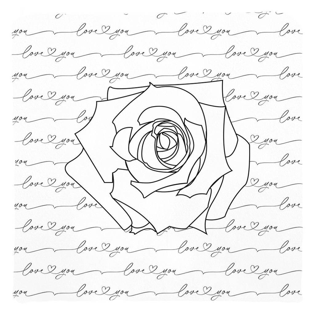 Rose love you Throw Pillows