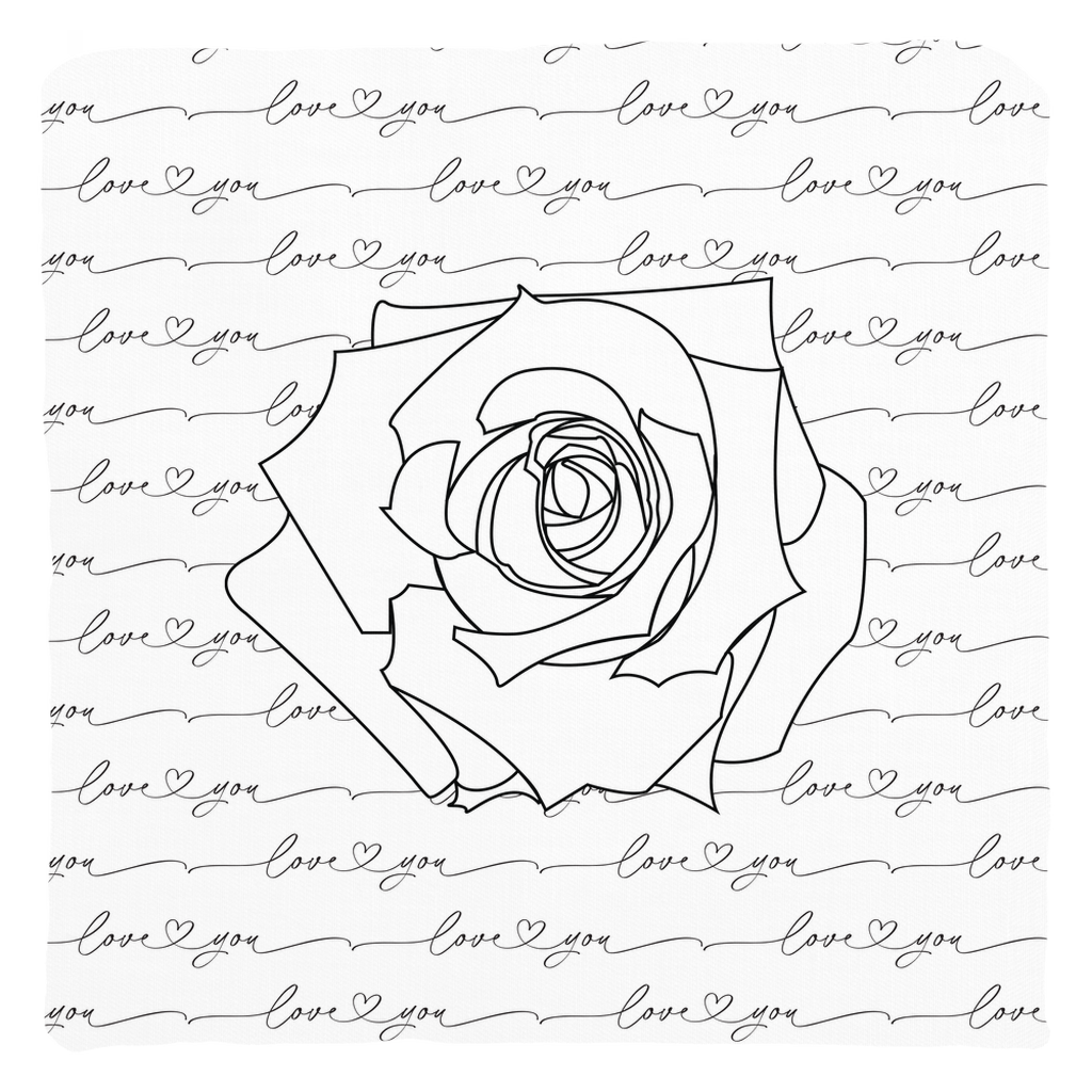 Rose love you Throw Pillows