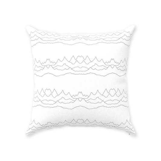 Mountain Lines Throw Pillows