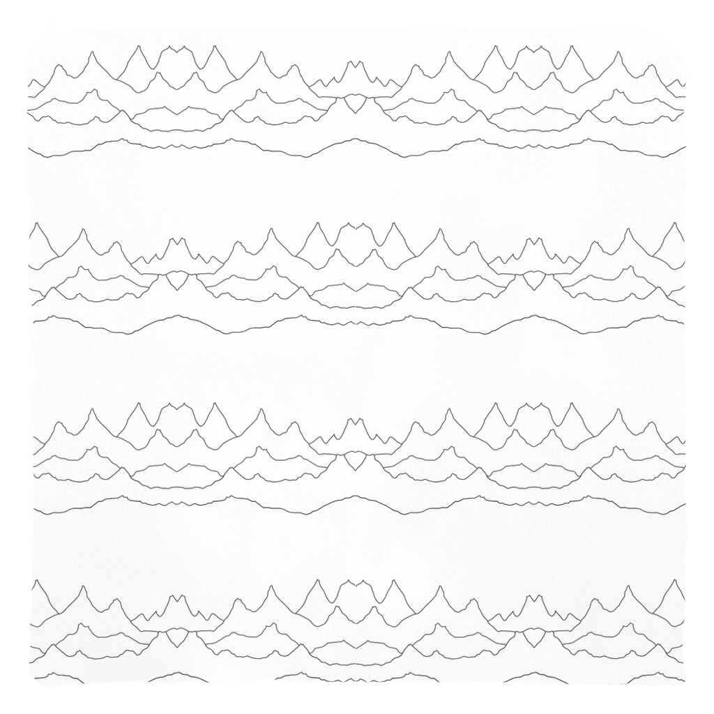 Mountain Lines Throw Pillows