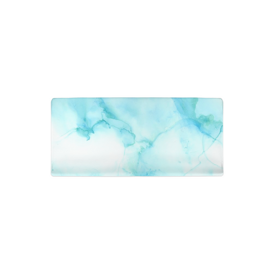 Marble Changing Pad Cover Turquoise