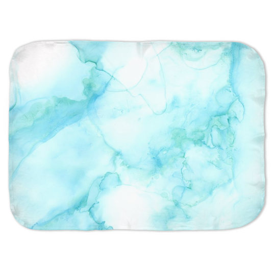 Marble Swaddle Blanket Turquoise