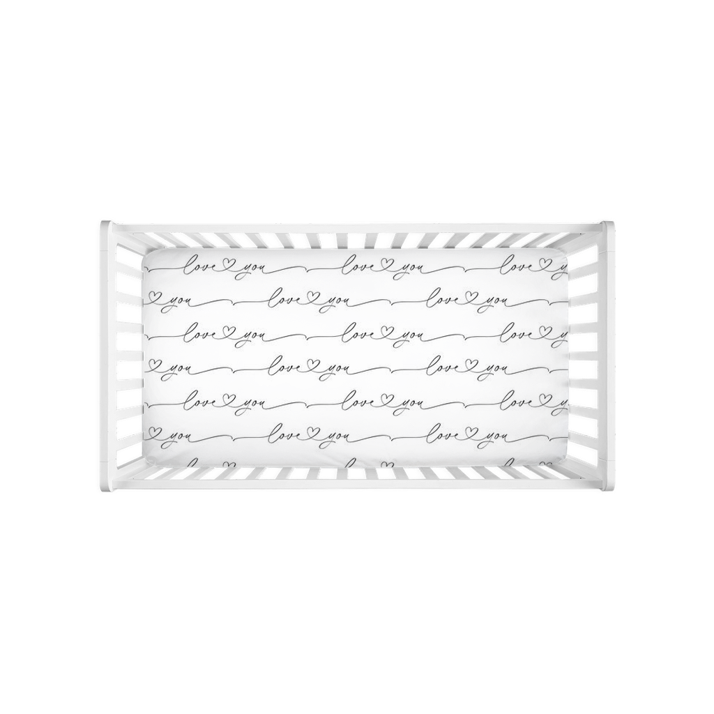 Love You Crib Sheet