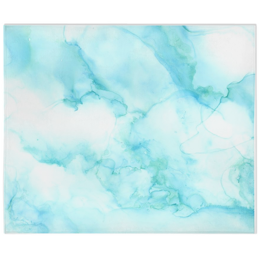 Marble Minky Blanket Turquoise Plain and Custom