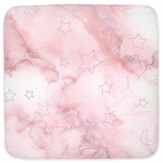 Pink marble sky Hooded Baby Towels