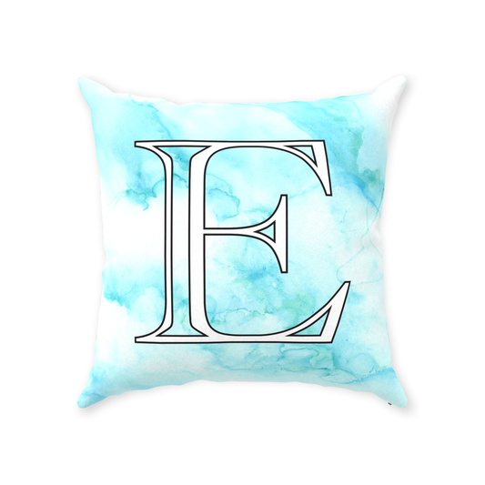 Nursery Throw Pillow Marble Turquoise Custom and Classic