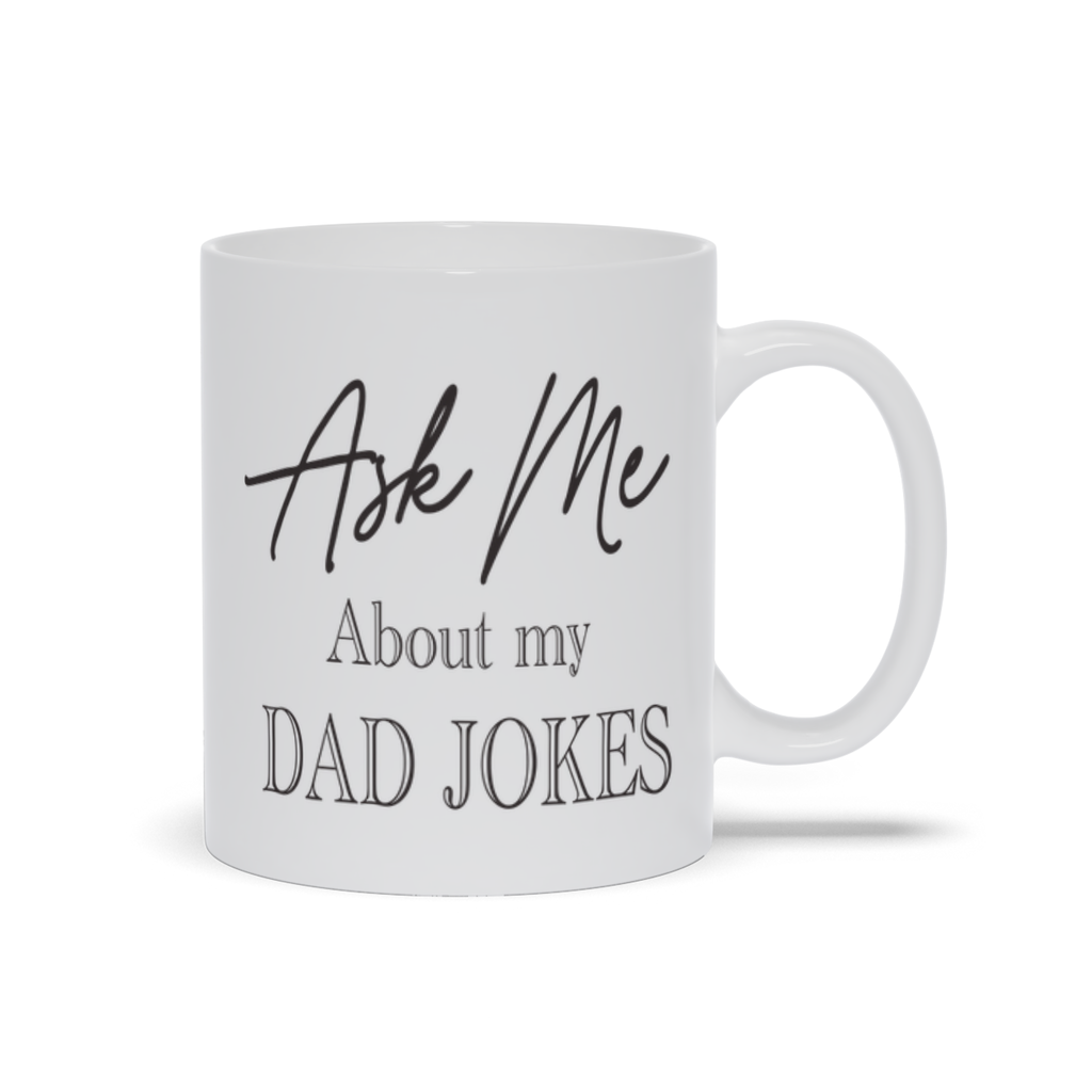 Dad Jokes (With Jokes), Left Hand Mug #1