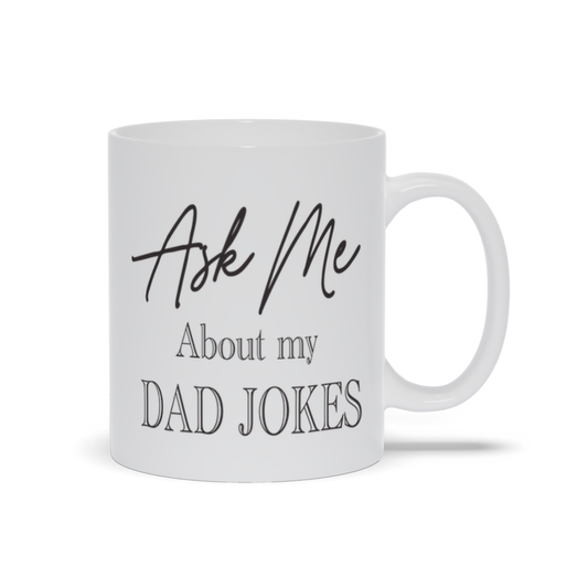 Dad Jokes (With Jokes), Left Hand Mug #1